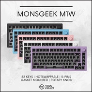 MONSGEEK M1W Wireless AKKO CNC Aluminum Case Hot Swap RGB Gasket Mechanical Keyboard Kit Gasket Cust