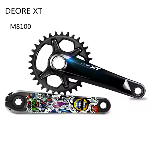 M8100 XT crankset decals deore crank protection DIY stickers Covers fit for Shimano M8100 XT Cranks 