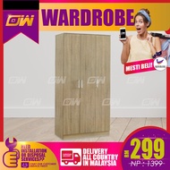 3 Feet Swing Door Wardrobe / Wardrobe with Large hanging space / Almari baju / Pintu Kaca / Almari B