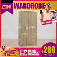 3 Feet Swing Door Wardrobe / Wardrobe with Large hanging space / Almari baju / Pintu Kaca / Almari Baju Kayu / Berlaci /