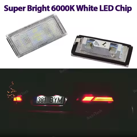 12V Car LED License Number Plate Light Lamp White Light Fit For BMW 7 Series E65 E66 2006-2008 facel