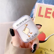 Airpods pro white duck case airpods case airpods case airpods case airpods 1 2 3 i12 transparent sil