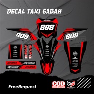 Decal Ojek Gabah Decal Taxi Gabah Yz New Decal Ojek Gabah Vinyl Material Hologram Material Free Cust