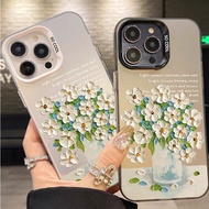 Color Silver Case Bouquet Protective Shock-Resistant Phone iPhone i17 air i16 i15 promax i14 i13