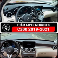 MERCEDES C300 2019 - 2021 dashboard carpet, sheepskin velvet, carbon leather, high quality fiber lea