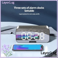 LAYOR Temperature Display Clock, FM Radio Function Temperature Display LED Digital Alarm Clock, Gift