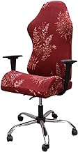 Gaming Chair Covers Stretchy Polyester Computer Gaming Chair Slipcovers Gaming Seat Chair Protector for Armchair, Swivel Chair, Gaming Chair (Color : Red)