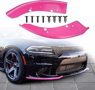JDMON Front Bumper Lip Splitter Protector Compatible with Dodge Charger SRT Hellcat/SRT 392 / Pack/R