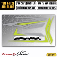 Tem Airblade 150 / 125 Đẹp Chọn Màu | AB44 | Tem Rời AB Dán Xe Air Blade 2016 2019 2020 2021 2022 De