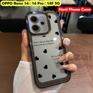 OPPO Reno 14F 14 Pro 5G 2025 Case OPPO Reno14F Reno14 Reno14Pro 5G Case Hard Aesthetic Shockproof Ba