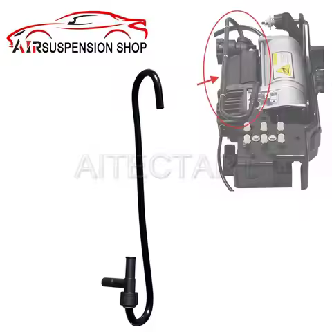 For Audi A6 C6 4F S6 Allroad Quattro Air Suspension Compressor Air Pipe Tube Hose w/ Connector Adapt