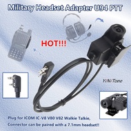 High Strength U94 PTT for ICOM IC-V8 V80V82 Two Way Radio Standard 7.1mm Plug button push to talk He