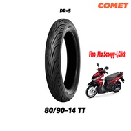 ยางนอกมอเตอร์ไซค์ขอบ14 ขนาด80/90-14TT(มีราคายางนอกพร้อมยางใน) COMET DR5