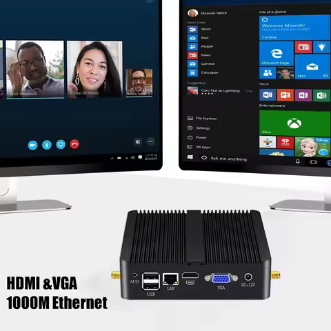 BEBEPC Industrial Mini PC with Inter Core i3 i5 i7 Support Linux WiFi 4G LTE Computer with 4xUSB2.0 