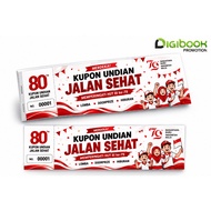 Print Healthy Road Coupons for August 17th | Numerical Book Coupon | Indonesian Independence Day Gif