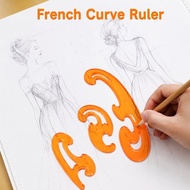3Pcs/Set French Curve Drawing Tool French Curve Technical Drawing Ruler For Fashion Design