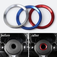 Car Steering Wheel Center Ring Trim Case Aluminium Alloy Auto Decoration Accessories For BMW E39 E36