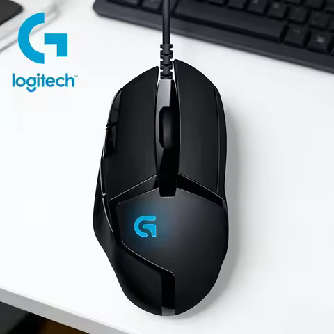 Logitech G402 wired mechanical mouse, ideal for FPS games, features 8 programmable buttons; also inc