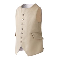 16th Century Colonial Costume Boy's Vest Revolutionary War Costume Waistcoat