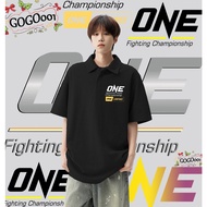 เสื้อโปโล พร้อมส่ง One championship polo shirt เสื้อโปโลผู้ชาย ผ้าCotton 100%ใส่ได้ ทั้ง ชาย ใส่สบาย