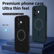 Casing for vivo iQOO Z10R iQ00 iQOOZ10R Phone Case Leather Wireless Fast Charging Car Magnetic Adsor