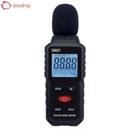DEWDROP​ Decibelimeter, Handheld 30~130dB Noise Meter, Professional Digital 0.1 dB Environment dB Me