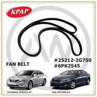 Kia Optima K5 TF Sonata YF Theta II Engine Pre Facelift 2010-2015 V-Belt Ribbed Fan Belt (6PK2545)