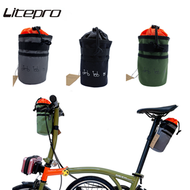 Litepro Seat Tube Water Cup Cover Nylon Cloth Bag Water Bottle Bag Seat Tube Bottle Holder For Birdy Brompton Folding Bike