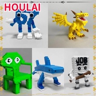 HOULAI Printed Figure, Imaginative 67 Brainrot Figure Miniature Craft Decoration, Horror Game Theme 