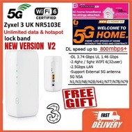 Umobile 5G HOME broadband modem Zyxel Nr5103 Nokia FastMile 5G EE Dual band Wifi 6 Modem Router