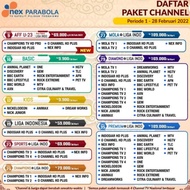 Receiver Nex Parabola Combo + STB DVB T2 Antena TV digital