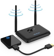 PAKITE Wireless HDMI Transmitter and Receiver, 2.4/5GHZ, 1080P@60Hz FHD, 60M/196FT, 1 TX to 4 RX, St