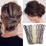 LILY 50PCS/Bag 6cm/7cm U Shaped Alloy Hairpins Waved Hair Clips Simple Metal Bobby Pins Barrettes Br