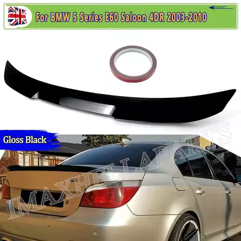 Tail Roof Spoilers Lip FOR BMW 5 SERIES E60 M5 520i 525d 550i Saloon 2004-2010 REAR BOOT SPOILER WIN