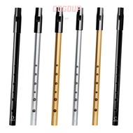 GOGUVO Aluminum Tin Whistle, Rich Tone 6 Holes Irish Whistle Flute, Traditional Easy-to-learn C/D Ke