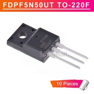 10pcs FDPF5N50UT TO-220F 5A/500V N-channel MOSFET Transistor new original