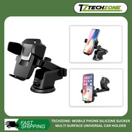 TECHZONE- Mobile Phone Silicone Sucker Multi Surface Universal Car Holder Car Phone Holder