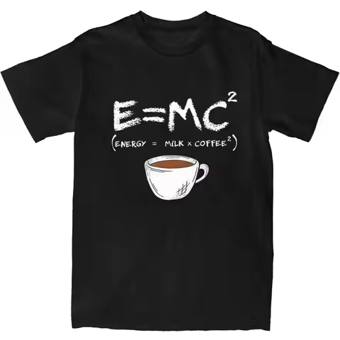 Haikyuu T-Shirt Formula E MC2 Energy Coffee Mug Cotton T-Shirts Leisure Tshirt for Men Summer Y2K Re