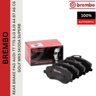 GENUINE BREMBO REAR BRAKE PAD AUDI TT TTS 8J3 8J9 A4 B7 A6 C6 GOLF MK5 SKODA SUPERB
