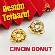 Cincin Donut Emas 916 Original Cincin Donut Viral Emas 916 Tulen Cincin Emas 916 Original Emas Viral