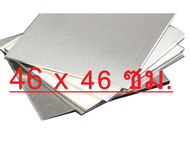 แผ่นสแตนเลส 304 ขนาด 46x46 ซม. หนา 1 - 3 มิล ผิว 2B เกรด 304