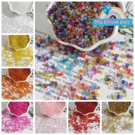 6/ Sand Beads0 Colorful Glass Beads, contents 1 Pound