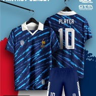 Fantasy France Retro Collar Jersey - Free Custom Design