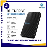 DELTA HDD SSD Enclosure 2.5" Hard Drive Case unitech USB 3.0 DriveDELTA Case External SATA 6TB
