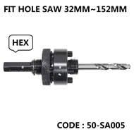 Merwin 32MM~166MM 3/8” HEX SHANK BI METAL HOLE SAW ARBOR (50-SA005)