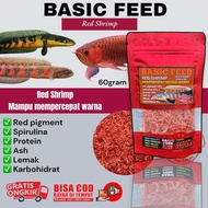 super red shrimps | udang kering merah | pakan ikan | makanan ikan arwana super red ikan louhan ikan