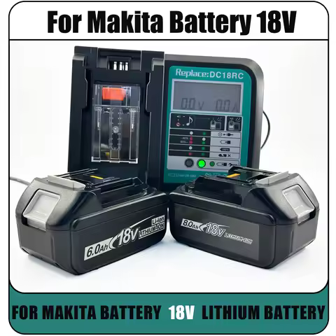 For Makita 18V 6.0Ah8.0Ah12.0Ah rechargeable battery can replace BL830 BL1850 BL1860 compatible wren