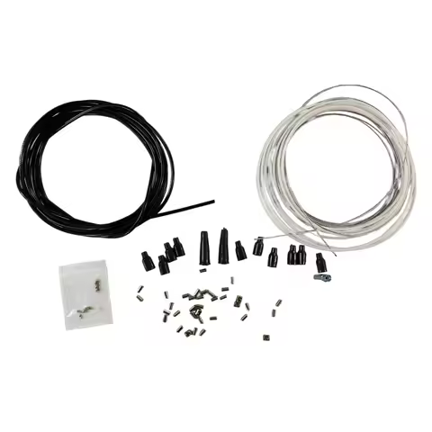 Universal 5 Metres DIY Throttle Cable Kit Nipples Ferrules Motorbike Replacement