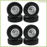 [J X Q K] 8Pcs  Tire Tyre Tire Tyre for  D12  1/16 RC Drift Truck Car Spare Parts Accessories