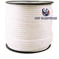 [1 Meter /5 Meters] White Braided Nylon Rope Roll Polypropylene Engine Starter Rope / Tali Nilon / Tali Nylon